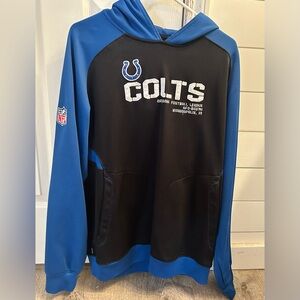 Reebok Men's Large Indianapolis Colts Hoodie NFL On Field Pullover Sweatshirt